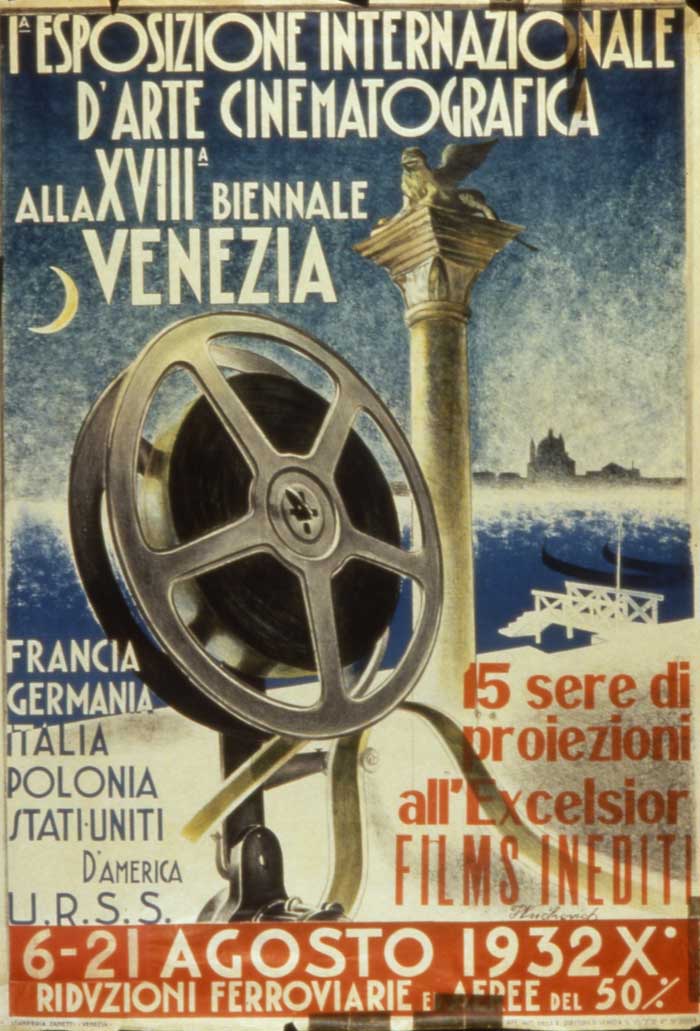 Manifesto della prima mostra d'arte cinematografica 1932